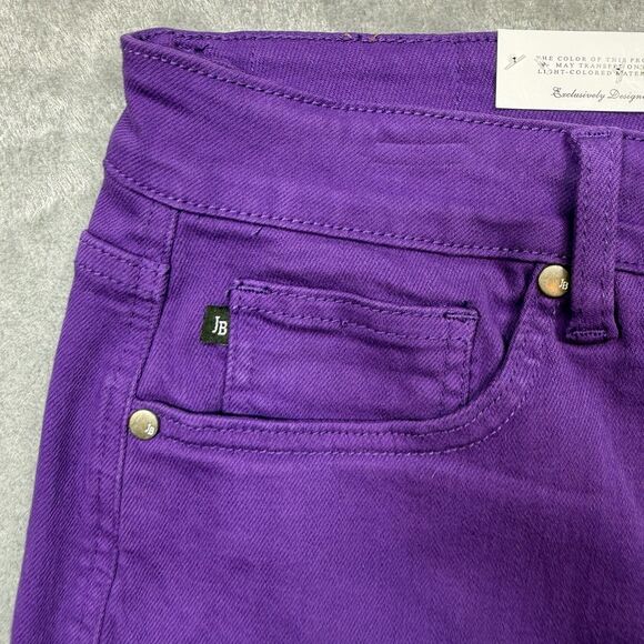 Judy Blue Jean Shorts Womens 1XL Purple Cotton High Waist JB150268 C-CO - Picture 9 of 12